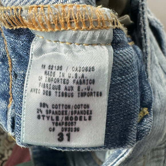 Vintage Guess Women 31 Denim Jeans Made is USA Daredevil Boot Light Cotton - Picture 5 of 13